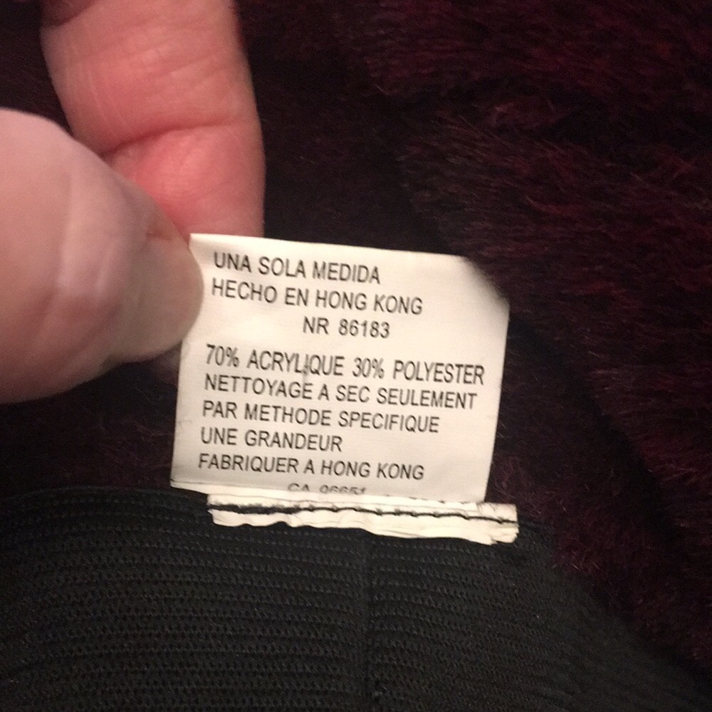 SET- Purple/Plum Faux Fur Hat & Infinity Scarf - Picture 12 of 15